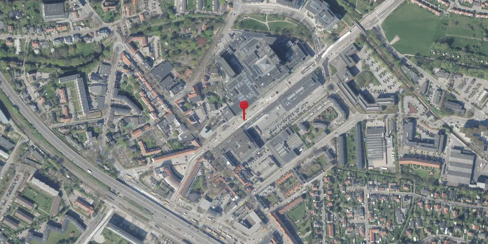 Historisk kort over Lyngby Centrum Letbanestation Historisk kort over Lyngby Centrum Letbanestation