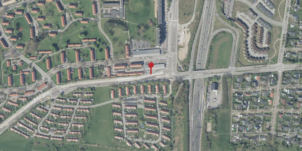 Historisk kort over Fortunbyen Letbanestation Historisk kort over Fortunbyen Letbanestation