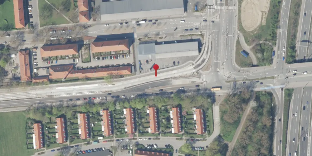Historisk kort over Fortunbyen Letbanestation Historisk kort over Fortunbyen Letbanestation