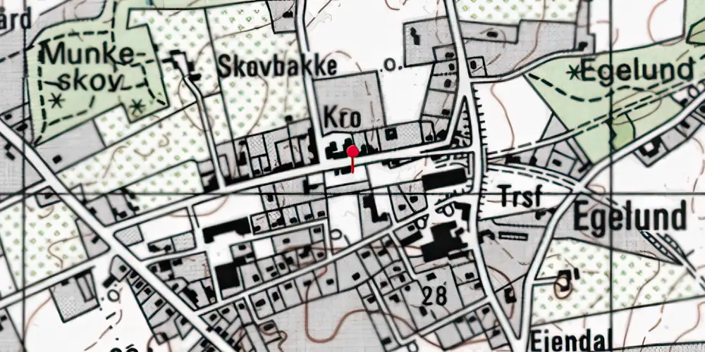 Historisk kort over Brenderup Station Historisk kort over Brenderup Station