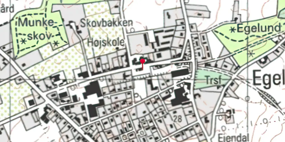 Historisk kort over Brenderup Station Historisk kort over Brenderup Station