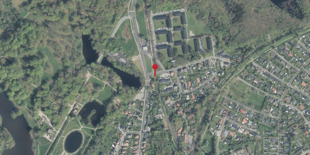 Historisk kort over Slotspavillonen Trinbræt [1880-1993]