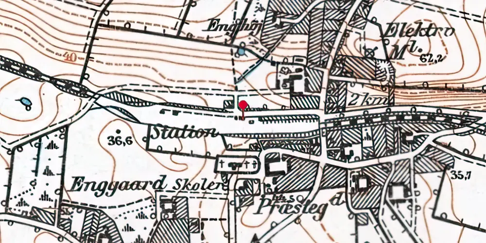 Historisk kort over Asperup Station Historisk kort over Asperup Station