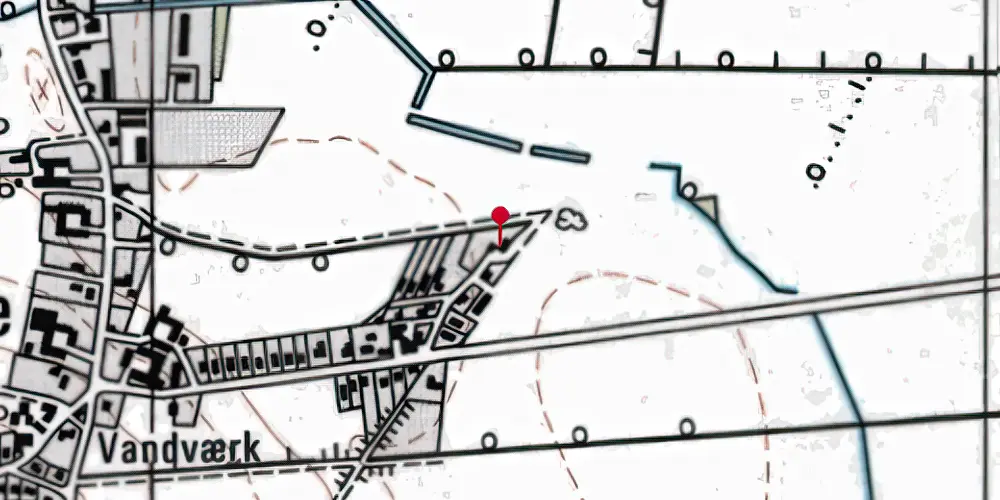 Historisk kort over Lunde Fyn Station Historisk kort over Lunde Fyn Station