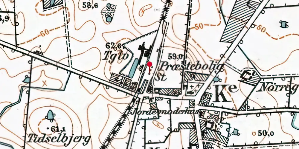 Historisk kort over Vejstrup Station