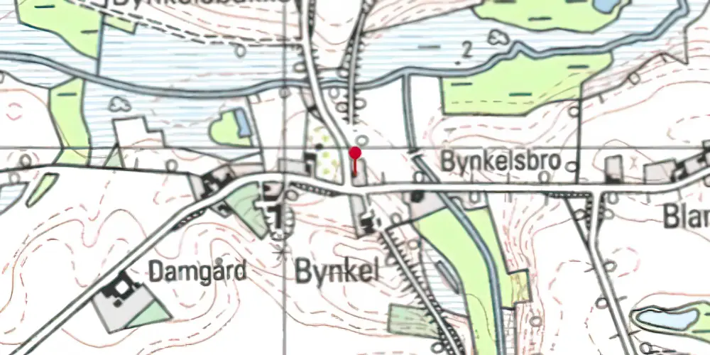 Historisk kort over Bynkel Holdeplads Historisk kort over Bynkel Holdeplads