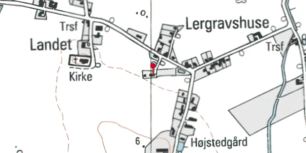 Historisk kort over Landet Station Historisk kort over Landet Station