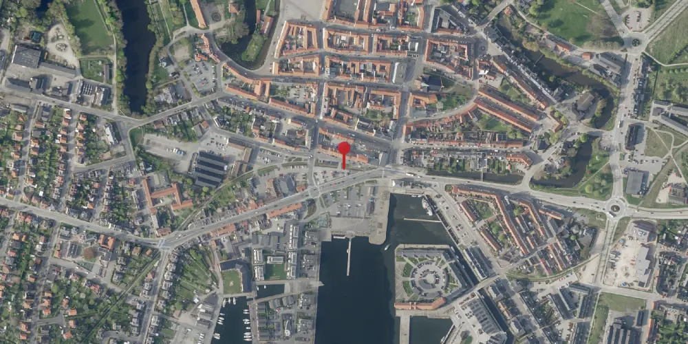 Historisk kort over Nyborg Syd Station Historisk kort over Nyborg Syd Station