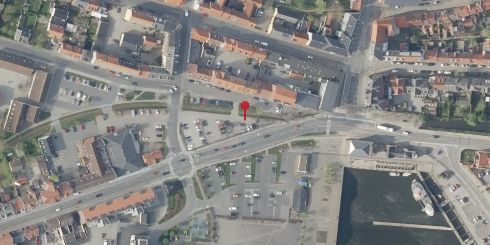 Historisk kort over Nyborg Syd Station Historisk kort over Nyborg Syd Station
