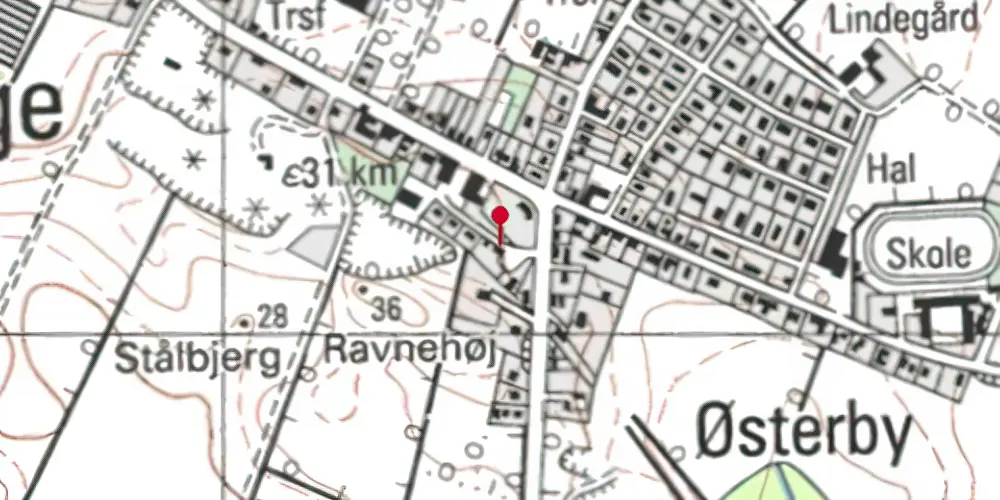 Historisk kort over Millinge Station Historisk kort over Millinge Station