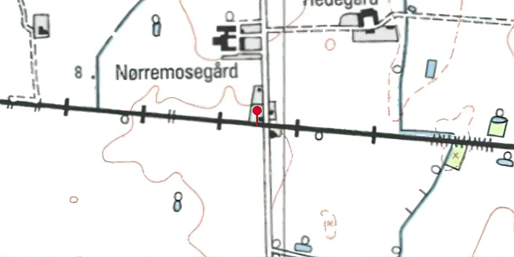Historisk kort over Østofte Holdeplads Historisk kort over Østofte Holdeplads
