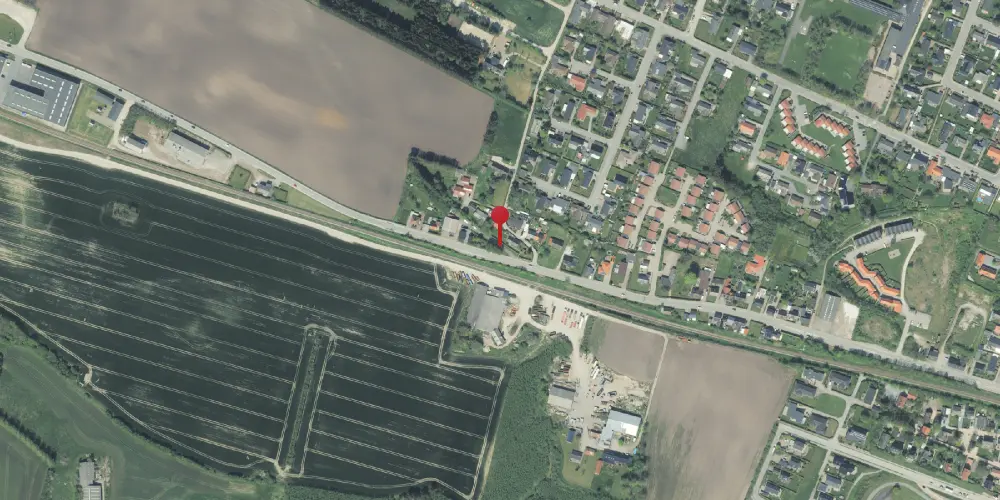 Historisk kort over Landlyst Trinbræt Historisk kort over Landlyst Trinbræt