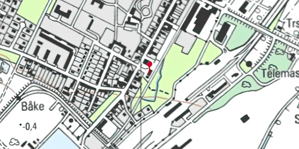 Historisk kort over Rødbyhavn Station Historisk kort over Rødbyhavn Station