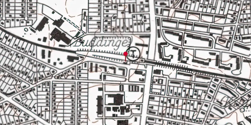 Historisk kort over Buddinge Station [1906-1949]