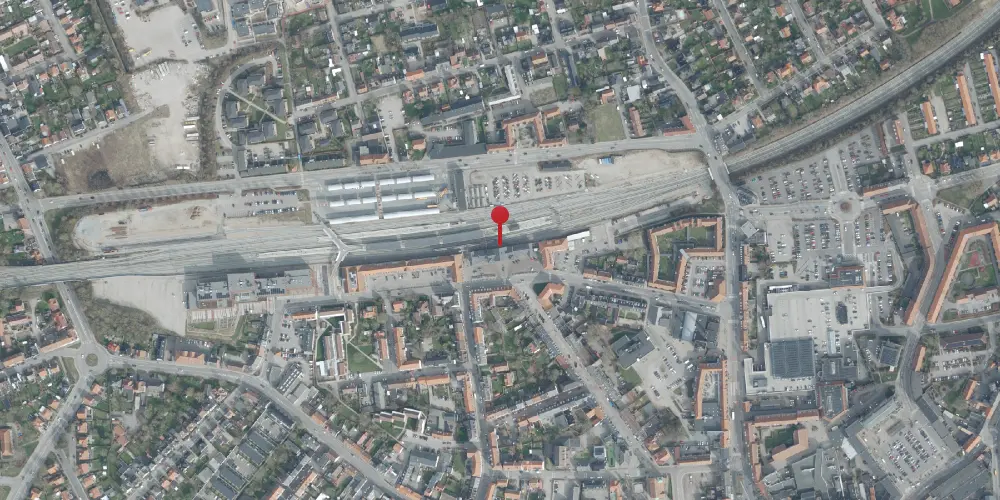 Historisk kort over Slagelse Station Historisk kort over Slagelse Station