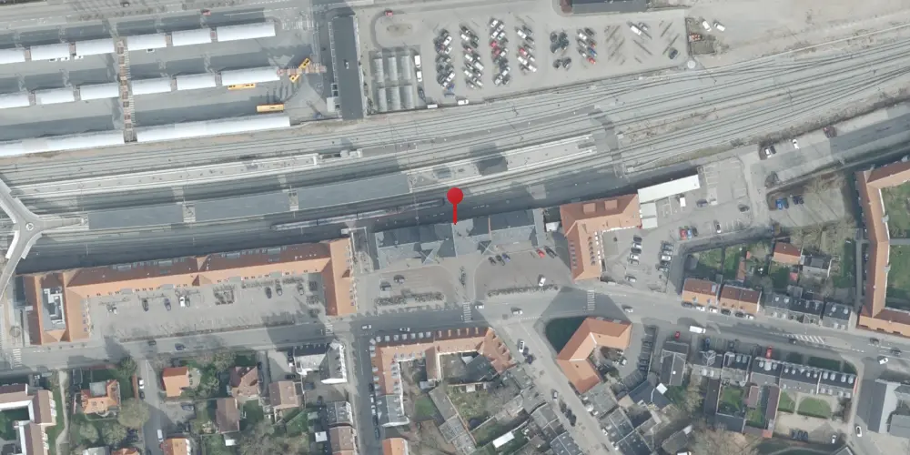 Historisk kort over Slagelse Station Historisk kort over Slagelse Station