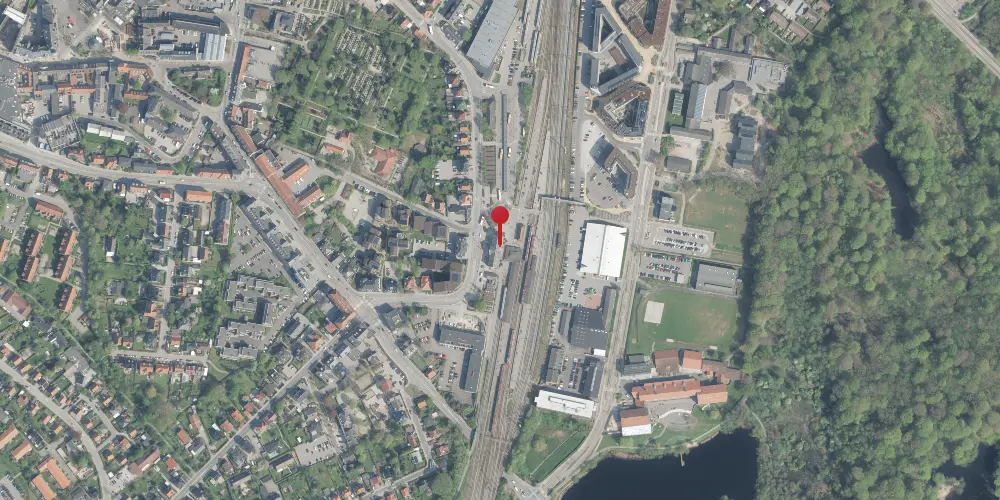 Historisk kort over Hillerød Station Historisk kort over Hillerød Station