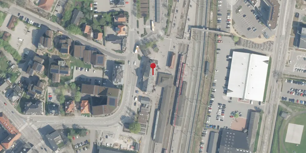 Historisk kort over Hillerød Station Historisk kort over Hillerød Station