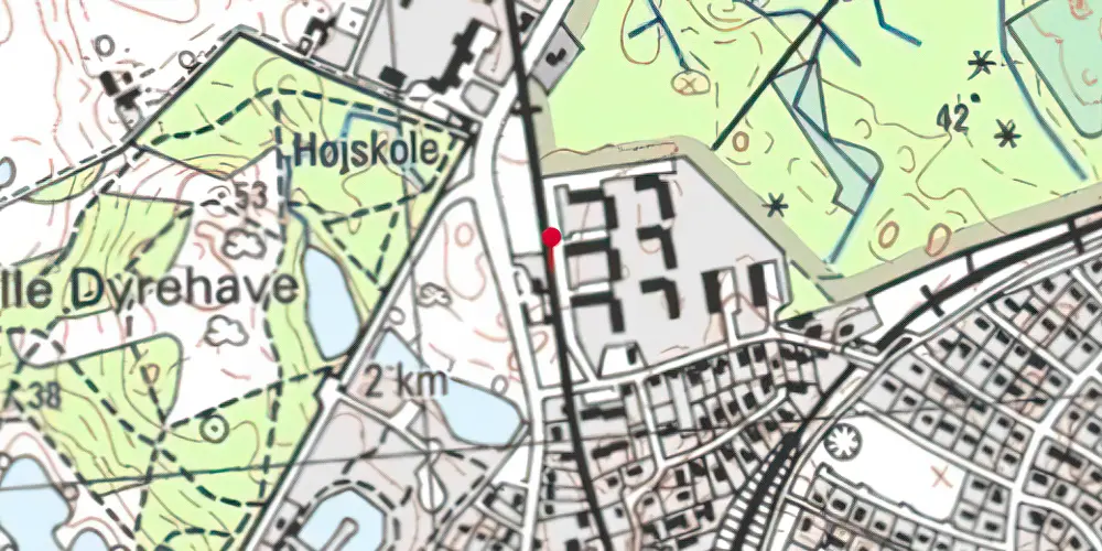 Historisk kort over Slotspavillonen Trinbræt Historisk kort over Slotspavillonen Trinbræt