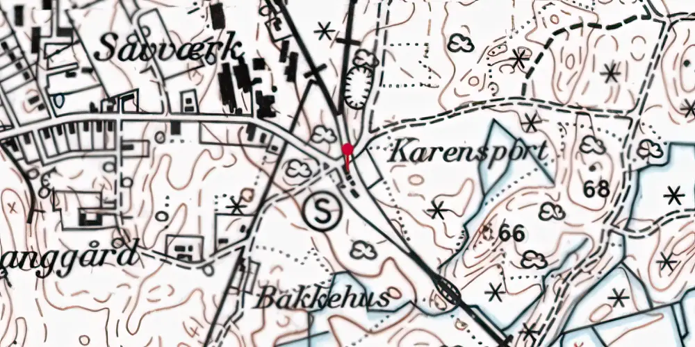 Historisk kort over Kagerup Station Historisk kort over Kagerup Station