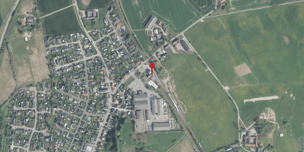 Historisk kort over Græsted Station