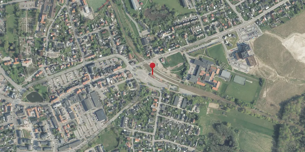 Historisk kort over Helsinge Station Historisk kort over Helsinge Station