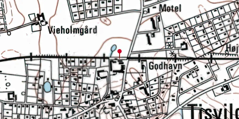 Historisk kort over Godhavn Trinbræt Historisk kort over Godhavn Trinbræt