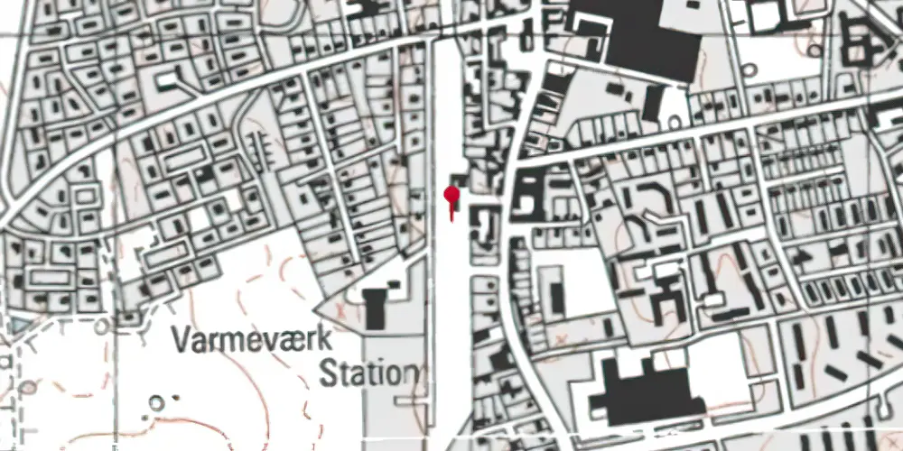 Historisk kort over Høng Trinbræt Historisk kort over Høng Trinbræt