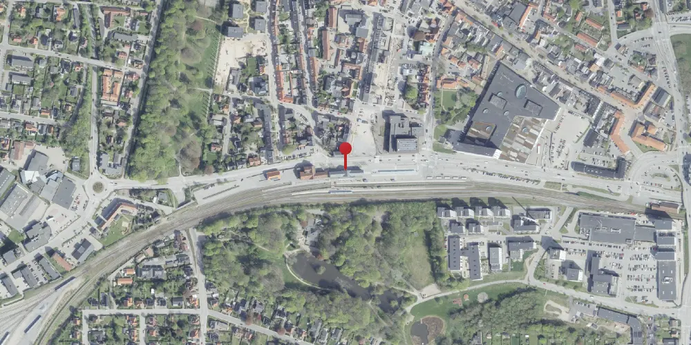 Historisk kort over Hjørring Station