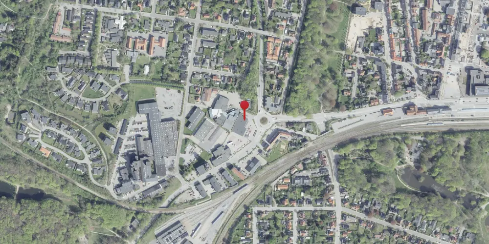 Historisk kort over Hjørring Vestbanegård Historisk kort over Hjørring Vestbanegård