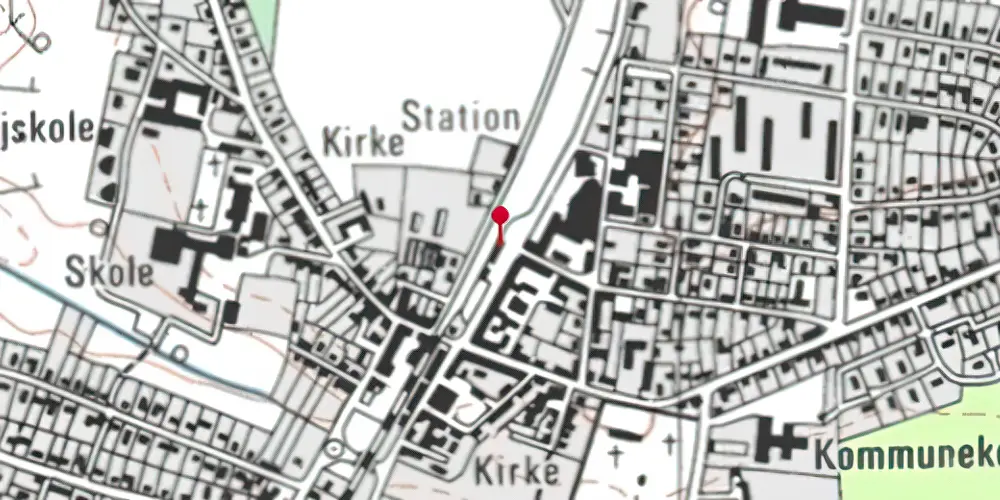 Historisk kort over Vrå Station Historisk kort over Vrå Station