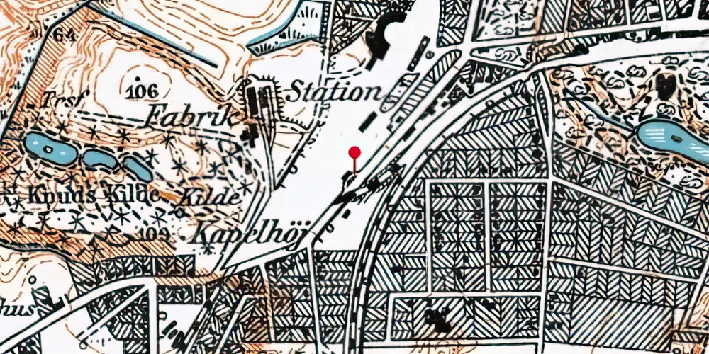 Historisk kort over Kvægtorvet Trinbræt Historisk kort over Kvægtorvet Trinbræt
