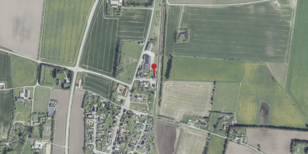 Historisk kort over Vidstrup Station Historisk kort over Vidstrup Station