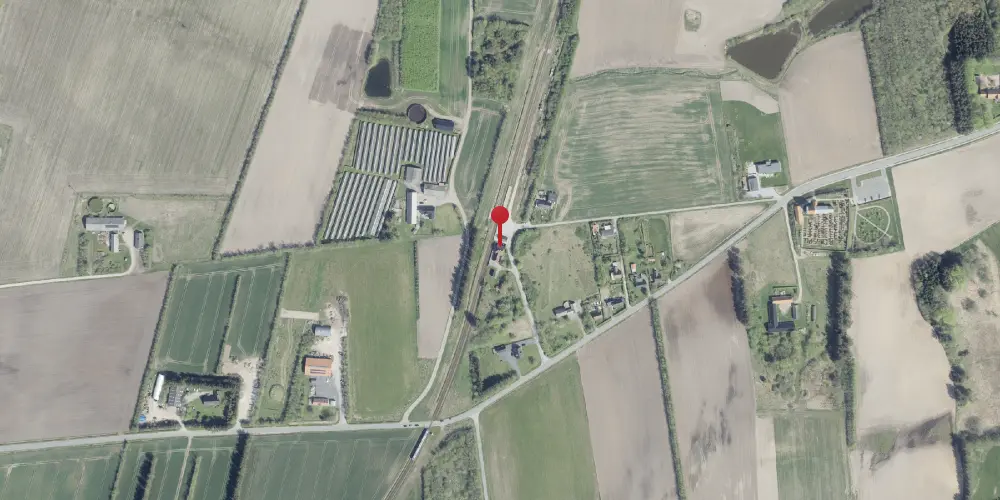 Historisk kort over Horne Station