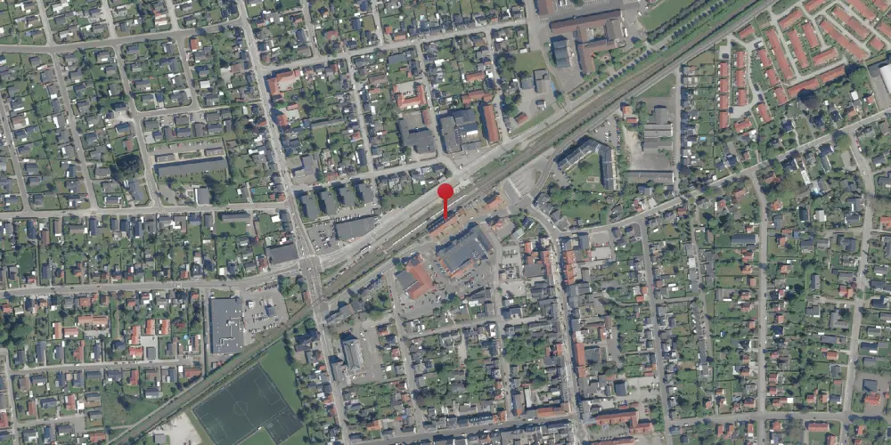 Historisk kort over Haslev Station Historisk kort over Haslev Station