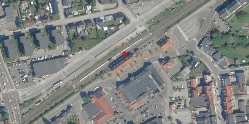 Historisk kort over Haslev Station Historisk kort over Haslev Station