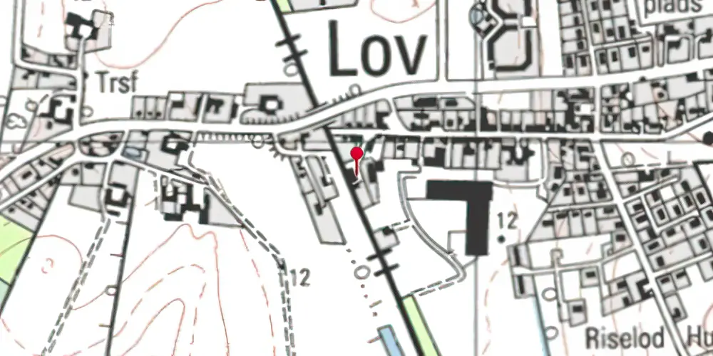 Historisk kort over Lov Station Historisk kort over Lov Station