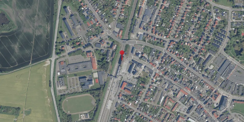 Historisk kort over Vordingborg Station