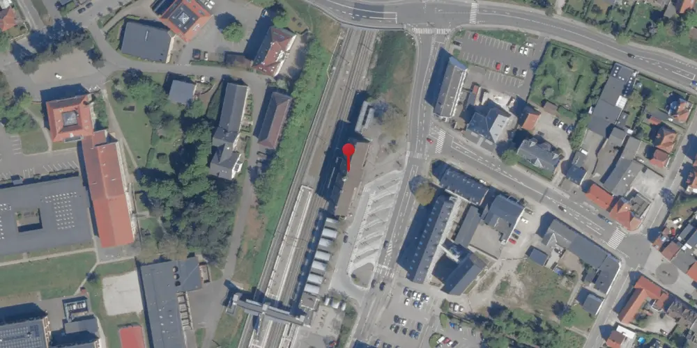 Historisk kort over Vordingborg Station