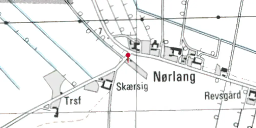 Historisk kort over Nørlang Trinbræt Historisk kort over Nørlang Trinbræt