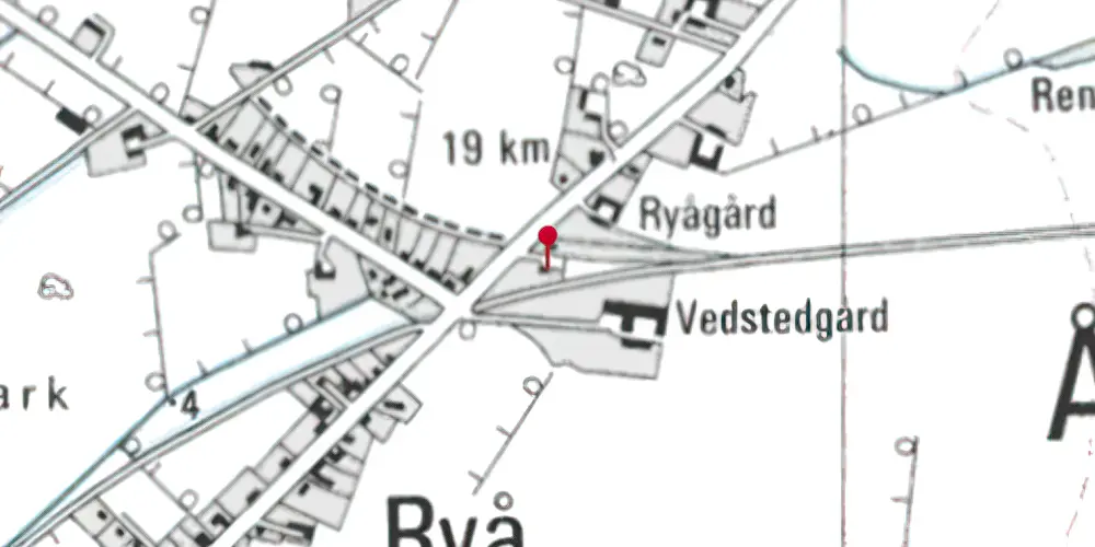 Historisk kort over Ryaa Station Historisk kort over Ryaa Station
