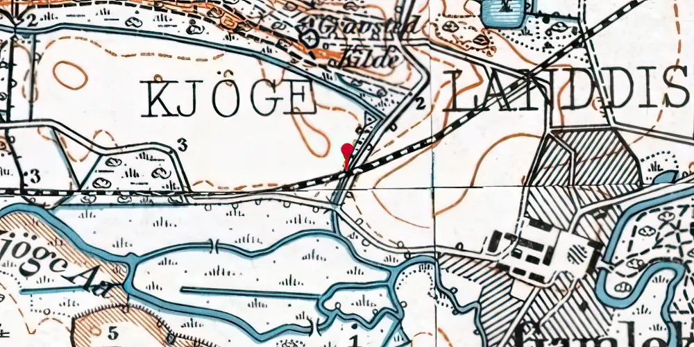 Historisk kort over Aasen Trinbræt