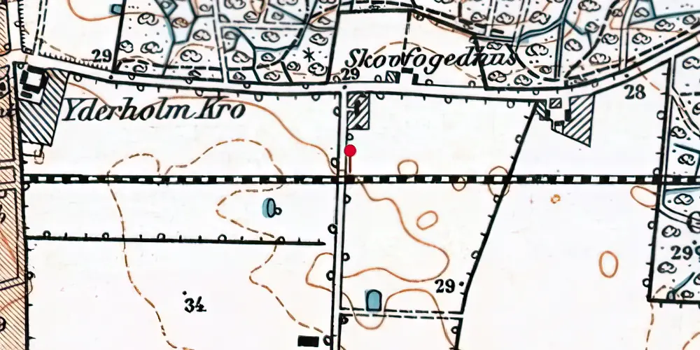 Historisk kort over Ny Lellinge(gaard) Trinbræt Historisk kort over Ny Lellinge(gaard) Trinbræt