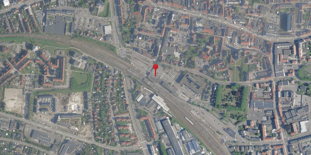 Historisk kort over Holbæk Station Historisk kort over Holbæk Station