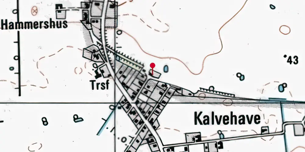 Historisk kort over Sneslev Station Historisk kort over Sneslev Station