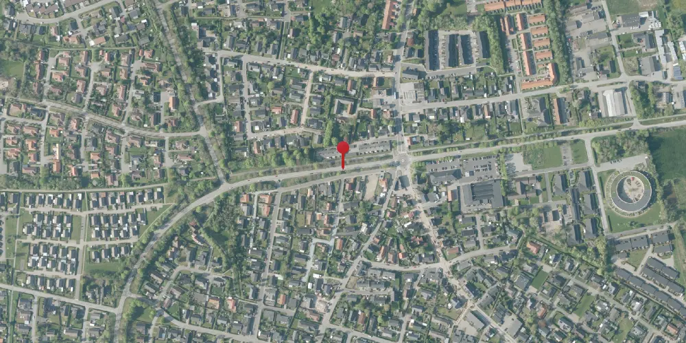 Historisk kort over Gistrup Station