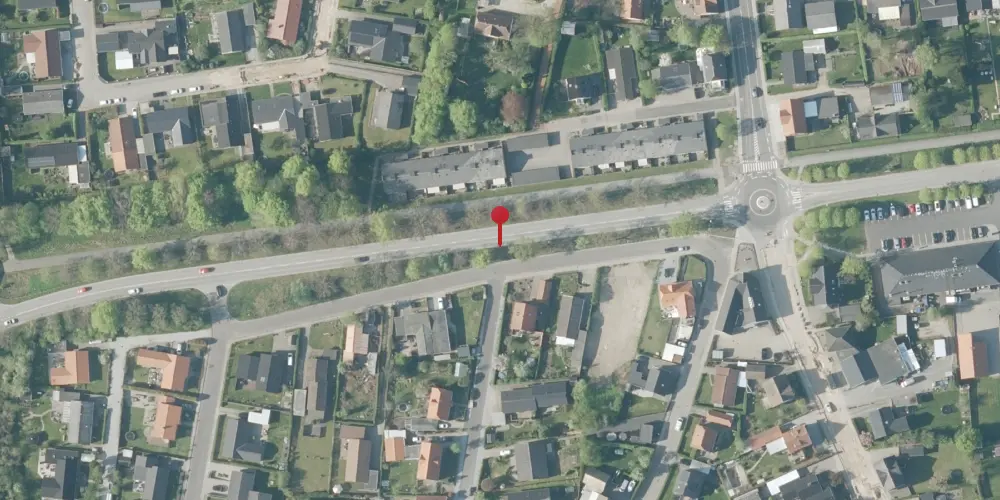 Historisk kort over Gistrup Station