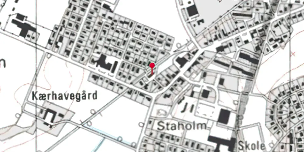 Historisk kort over Klarup Station