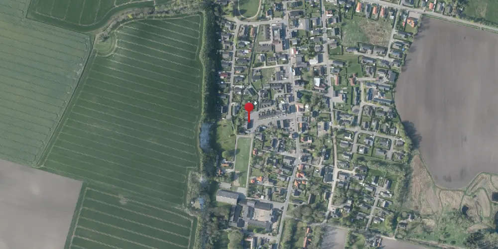Historisk kort over Gudumholm Station