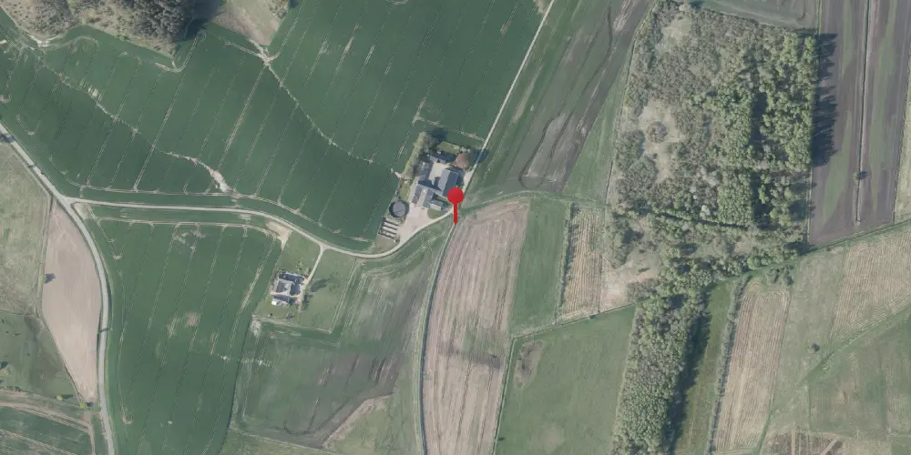 Historisk kort over Bjerregaardene Trinbræt